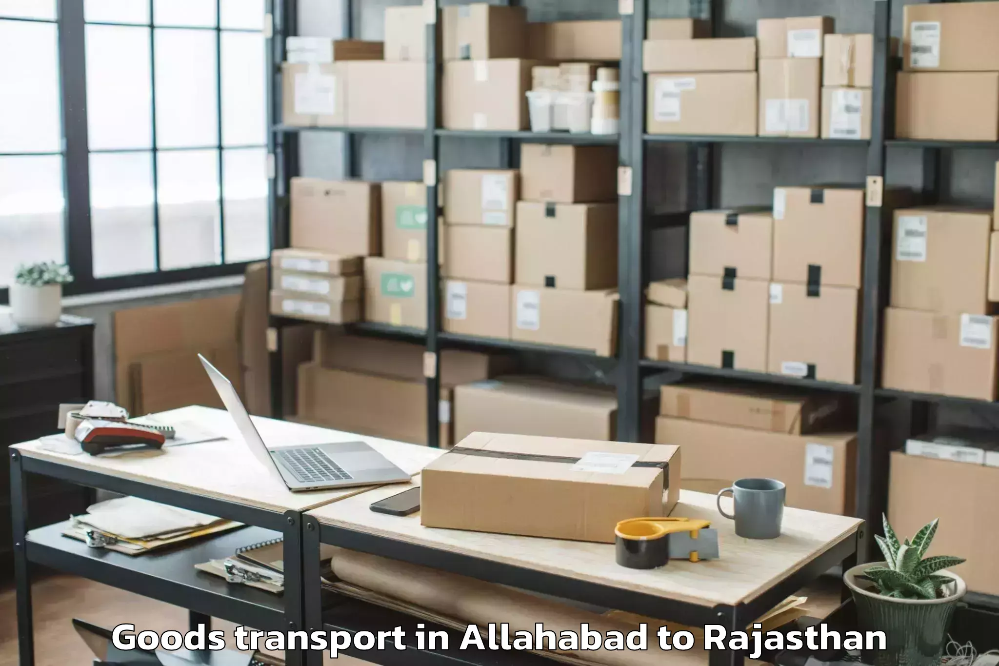 Efficient Allahabad to Ladnu Goods Transport